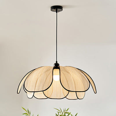 Elthaus Blossom Leaf Fiber Pendant Lamp