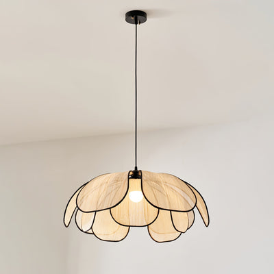 Elthaus Blossom Leaf Fiber Pendant Lamp