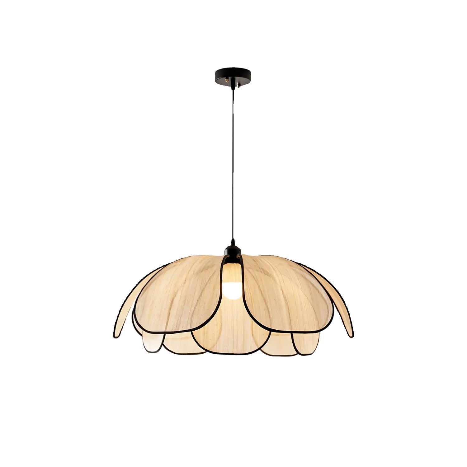 Elthaus Blossom Leaf Fiber Pendant Lamp
