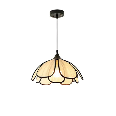 Elthaus Blossom Leaf Fiber Pendant Lamp