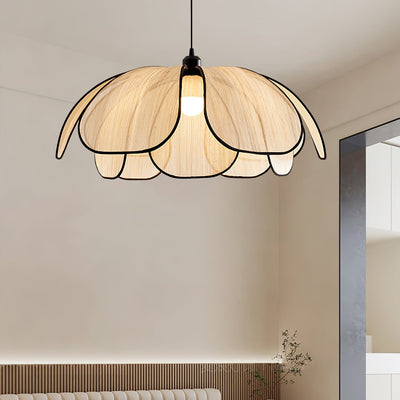 Elthaus Blossom Leaf Fiber Pendant Lamp