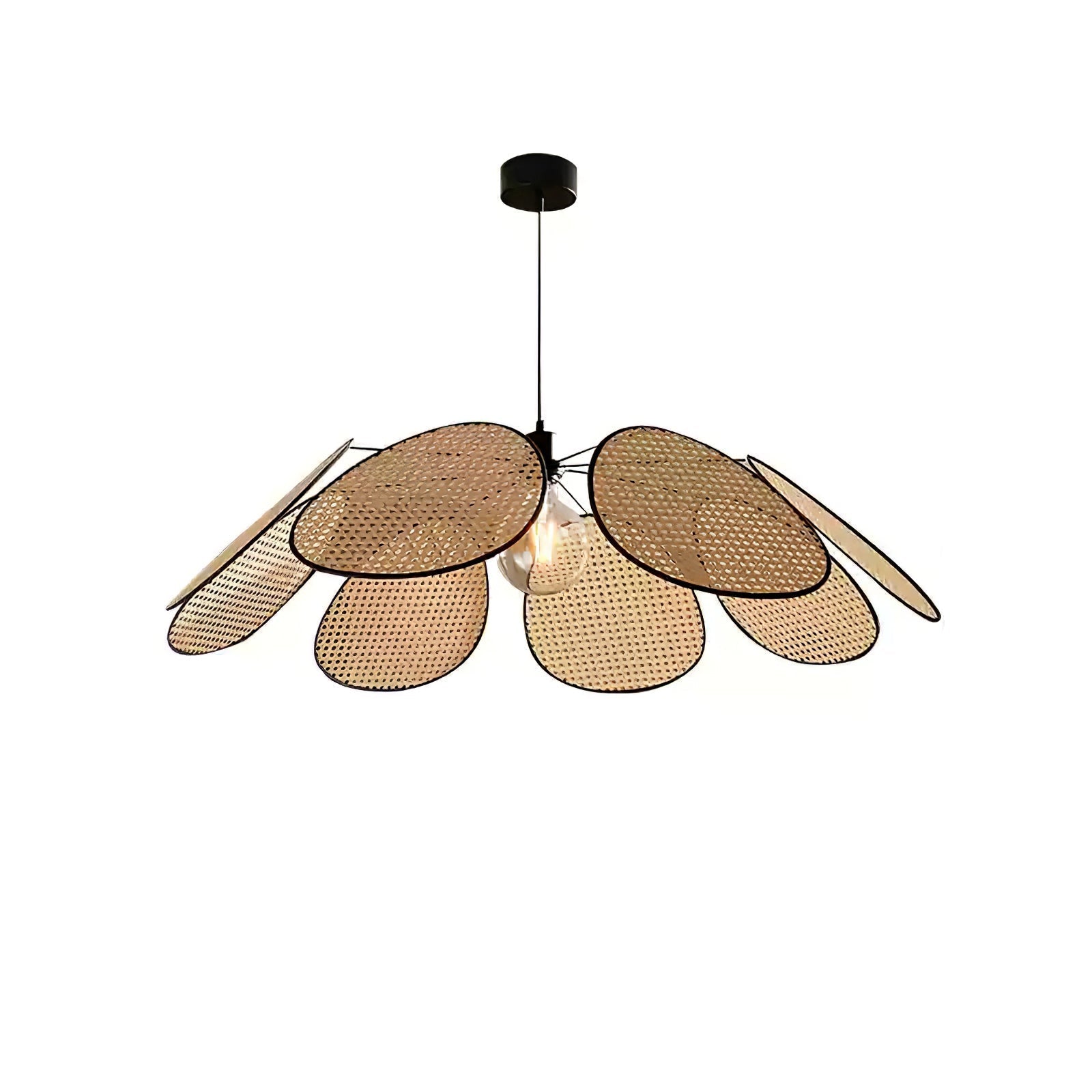Orvara Blossom Petal Rattan Pendant Lamp