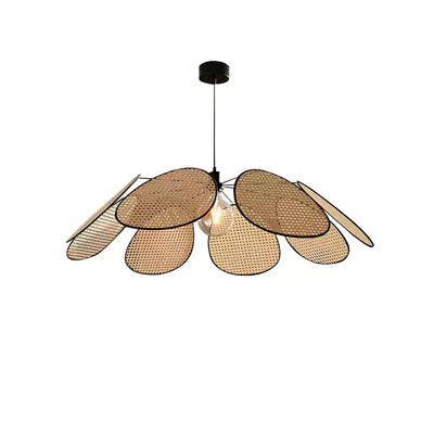 Orvara Blossom Petal Rattan Pendant Lamp