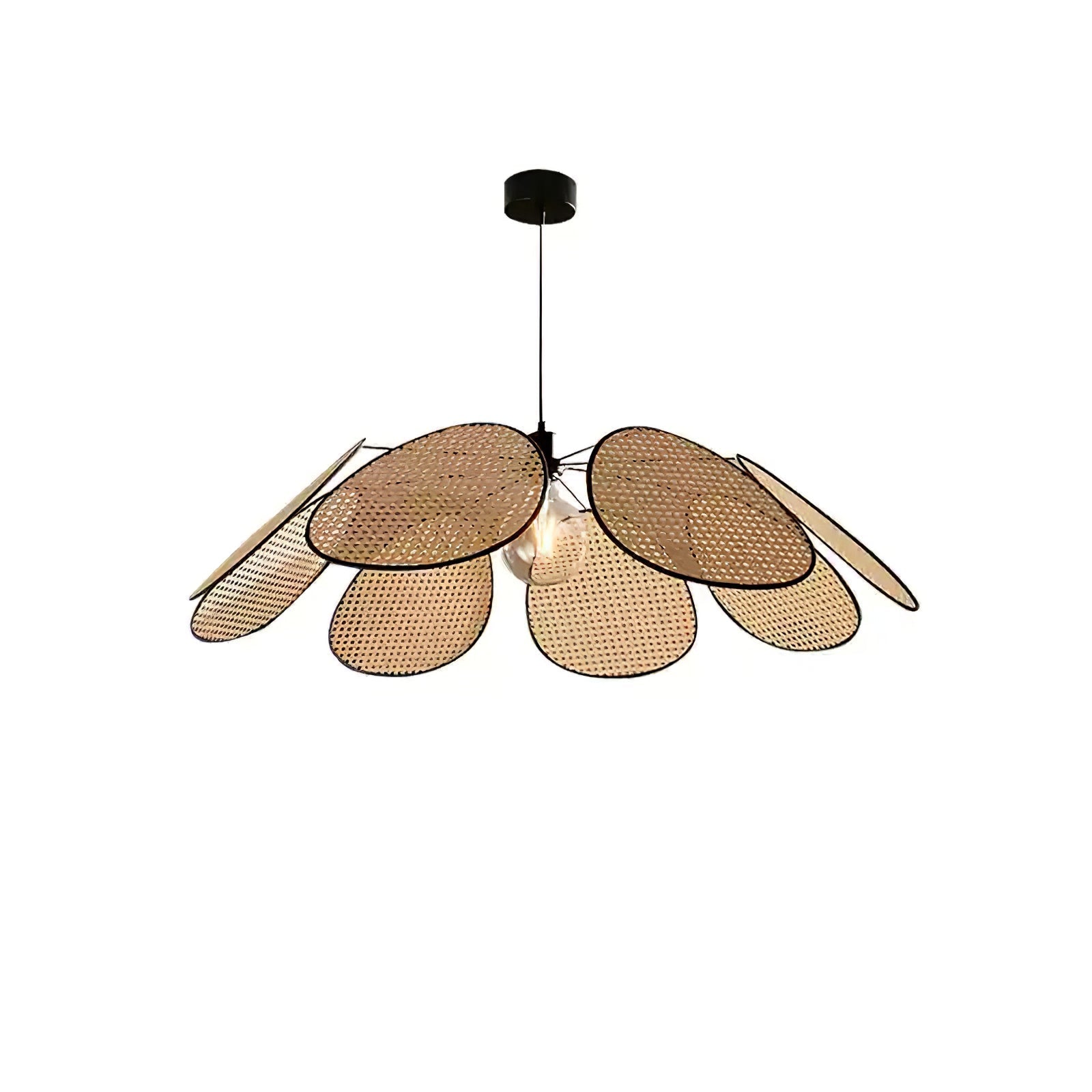 Orvara Blossom Petal Rattan Pendant Lamp
