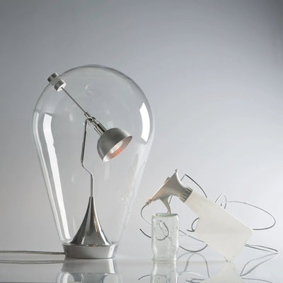 Veroce Glass Industrial Table Lamp