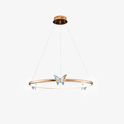 Alen Chandelier Butterfly Crystal Ring Elegant