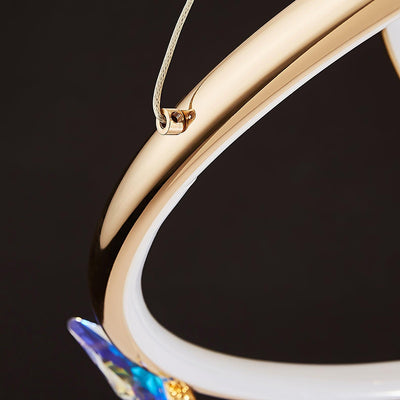 Alen Chandelier Butterfly Crystal Ring Elegant