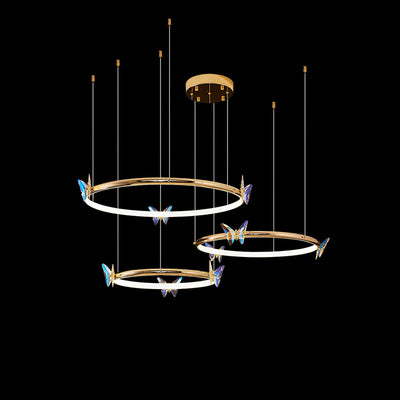 Alen Chandelier Butterfly Crystal Ring Elegant