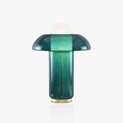 Navlen Green Glass Table Lamp