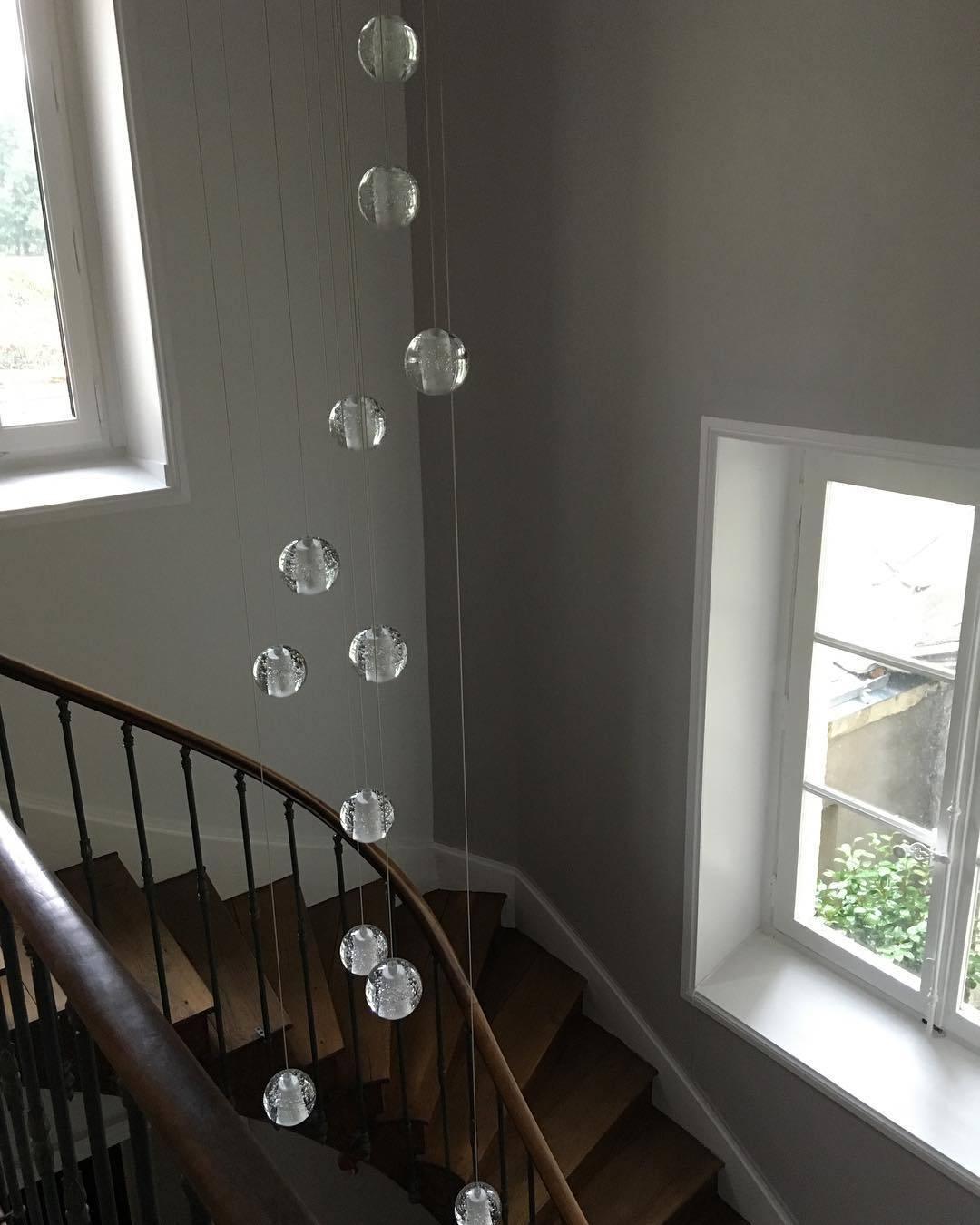 Crystal Bubble Cluster Pendant Light