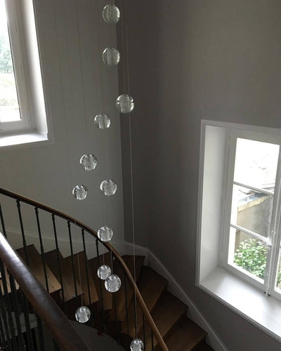 Crystal Bubble Cluster Pendant Light