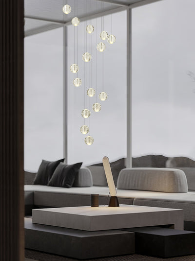 Crystal Bubble Cluster Pendant Light