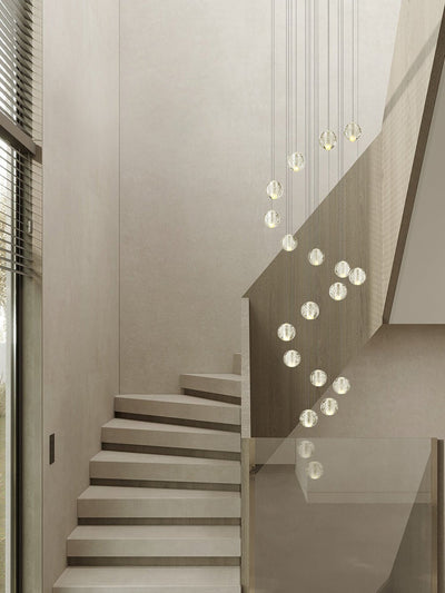 Crystal Bubble Cluster Pendant Light