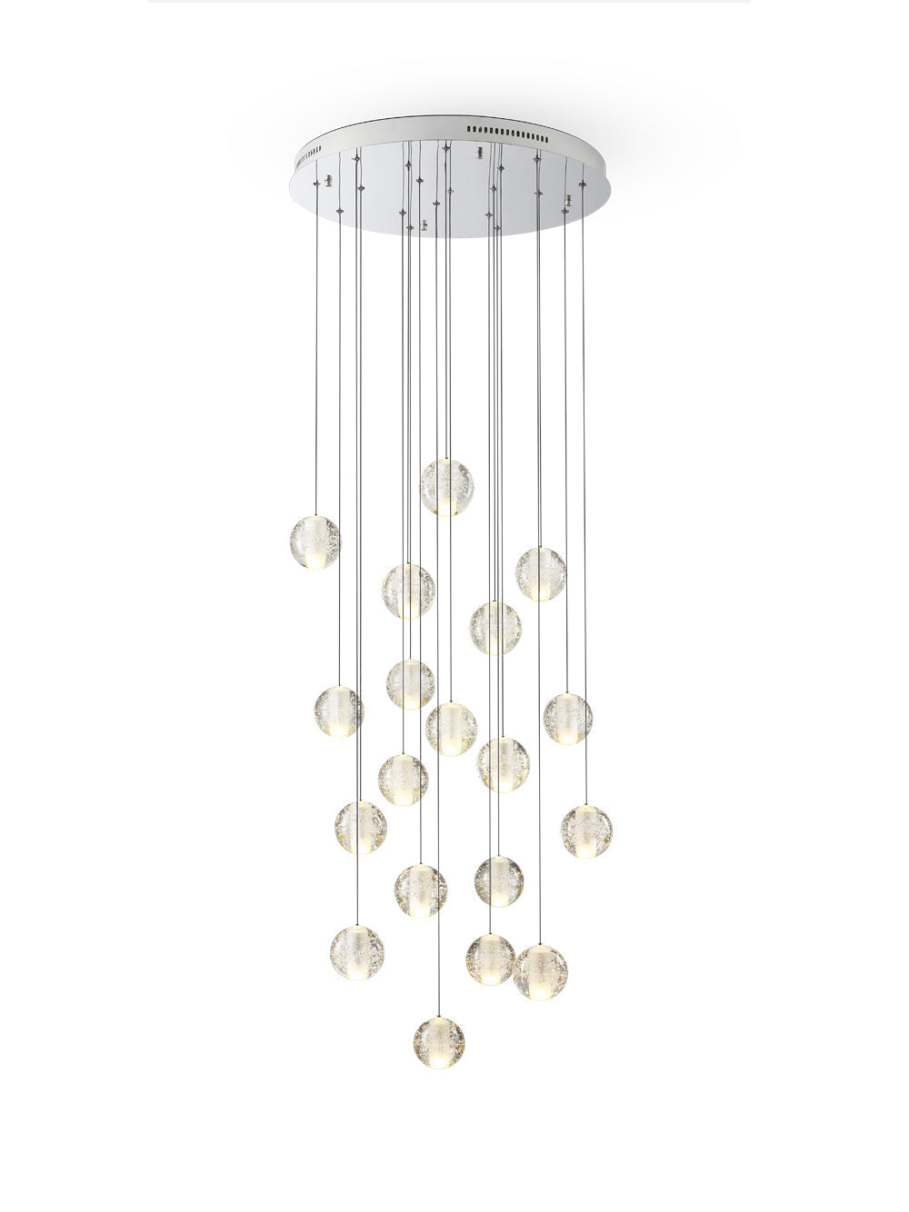 Crystal Bubble Cluster Pendant Light