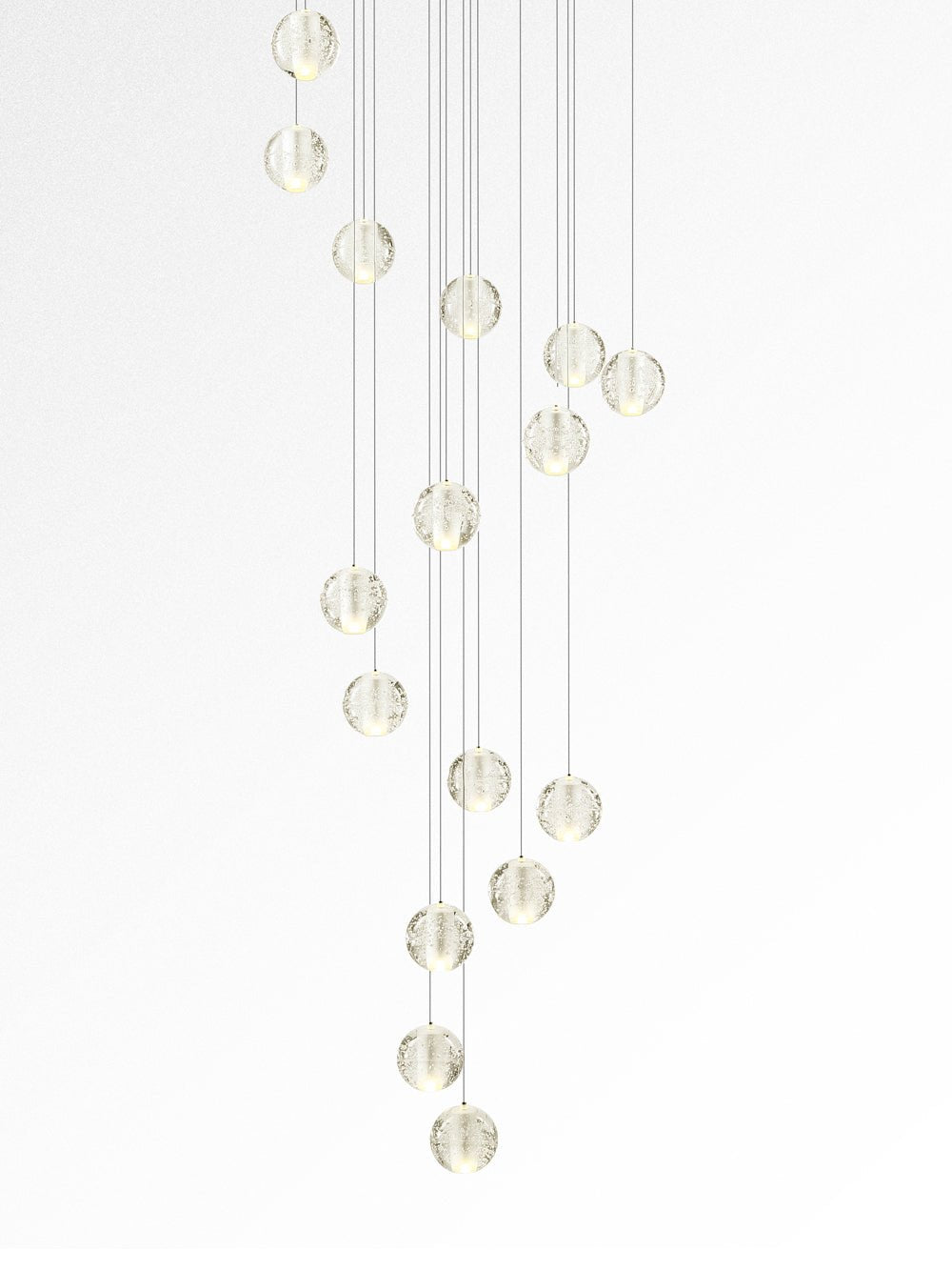 Crystal Bubble Cluster Pendant Light