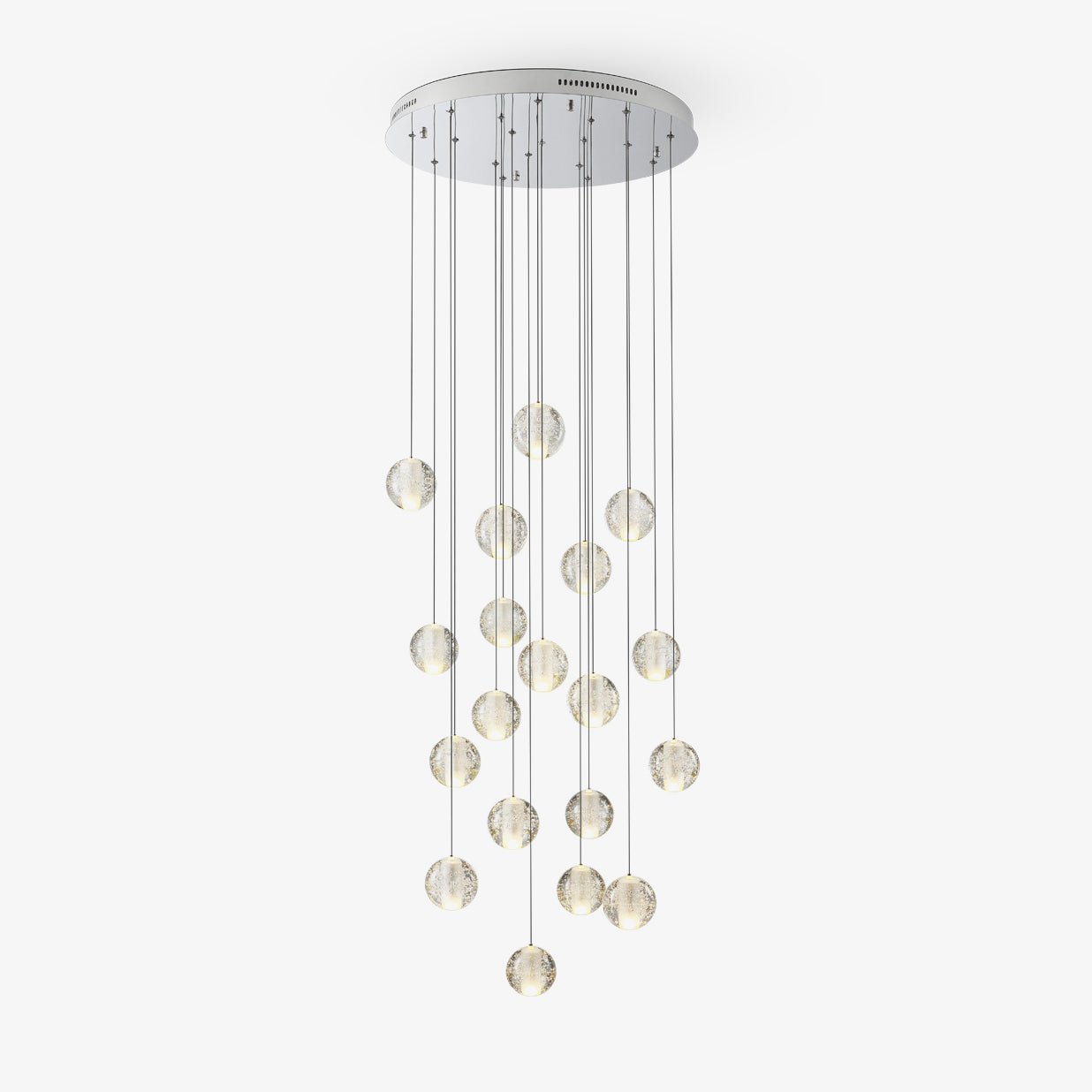 Crystal Bubble Cluster Pendant Light