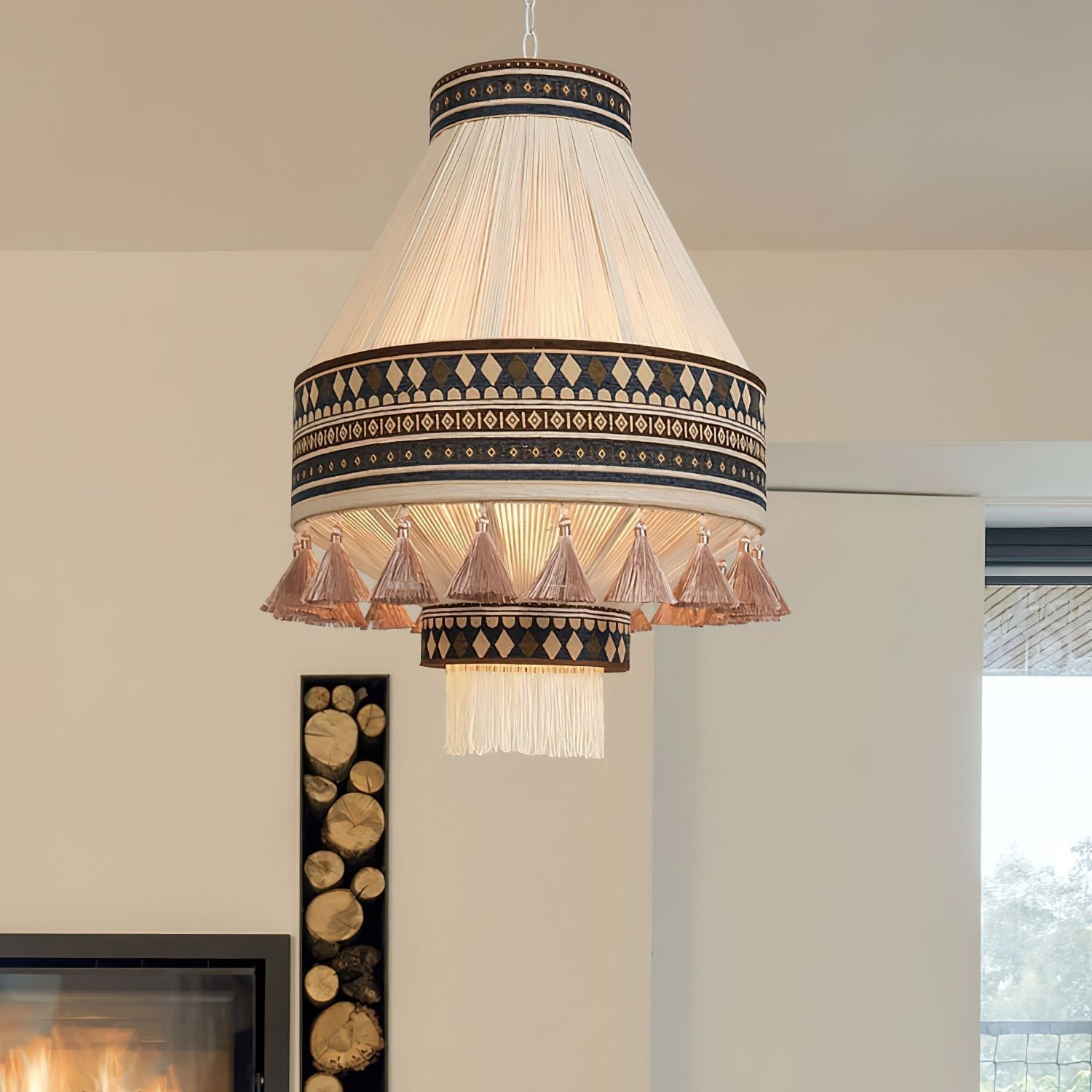 Calyce Fabric Cozy Pendant Lamp