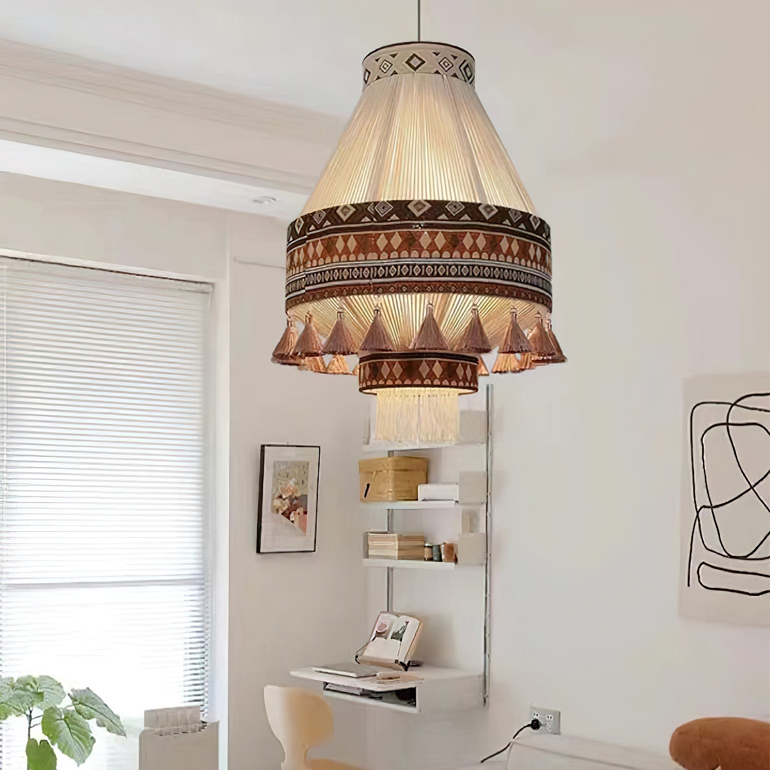 Calyce Fabric Cozy Pendant Lamp