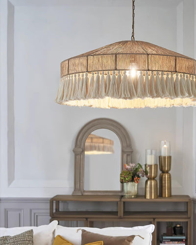 Ohev Hemp Rope Pendant Light