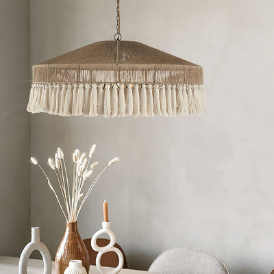 Ohev Hemp Rope Pendant Light
