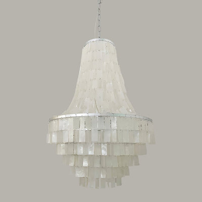 Naciira Chandelier Boho Shell Tiered