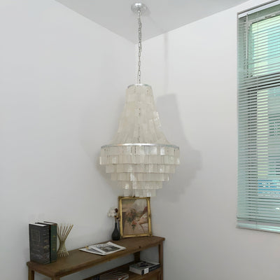 Naciira Chandelier Boho Shell Tiered