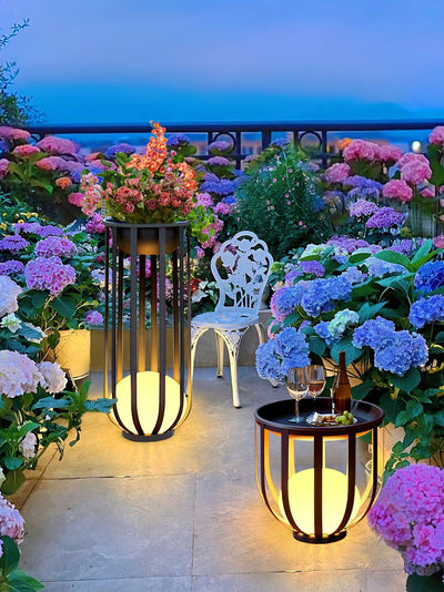 Tera Steel Acrylic Floor Lamp