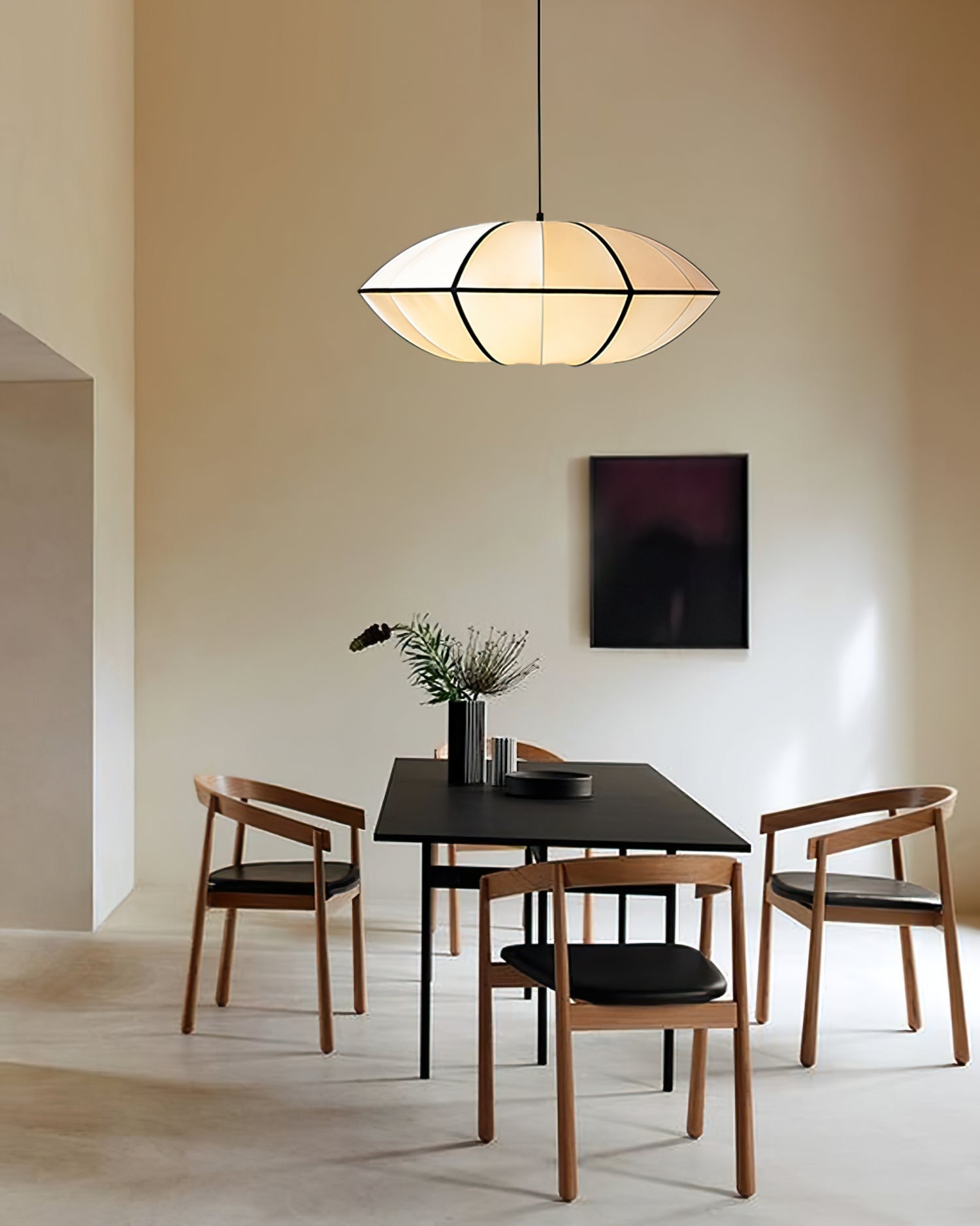 Inez Fabric Futuristic Pendant Lamp