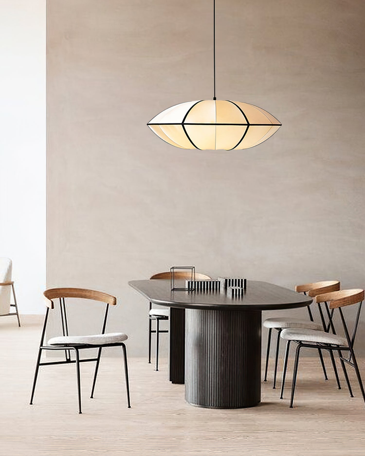 Inez Fabric Futuristic Pendant Lamp