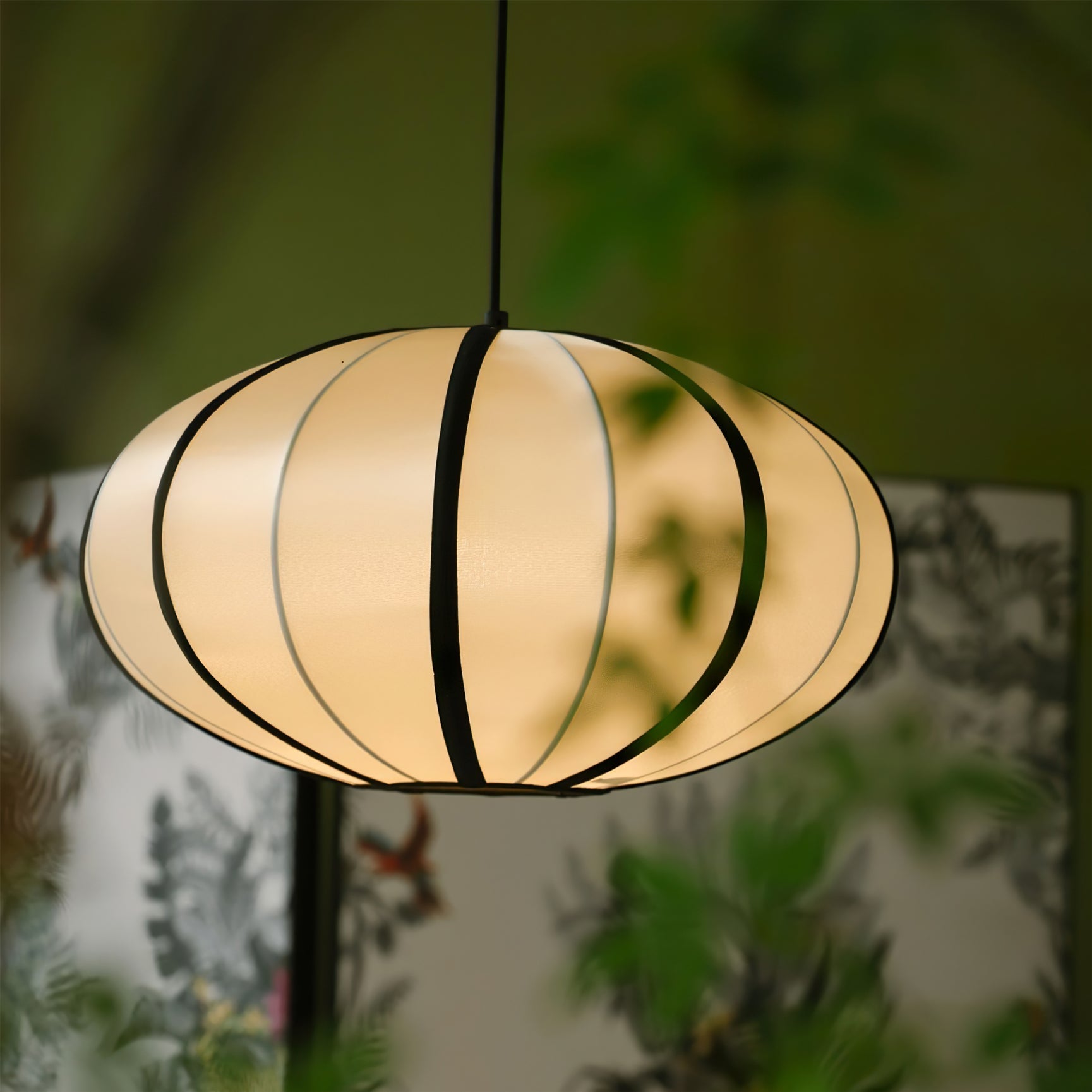 Inez Fabric Futuristic Pendant Lamp