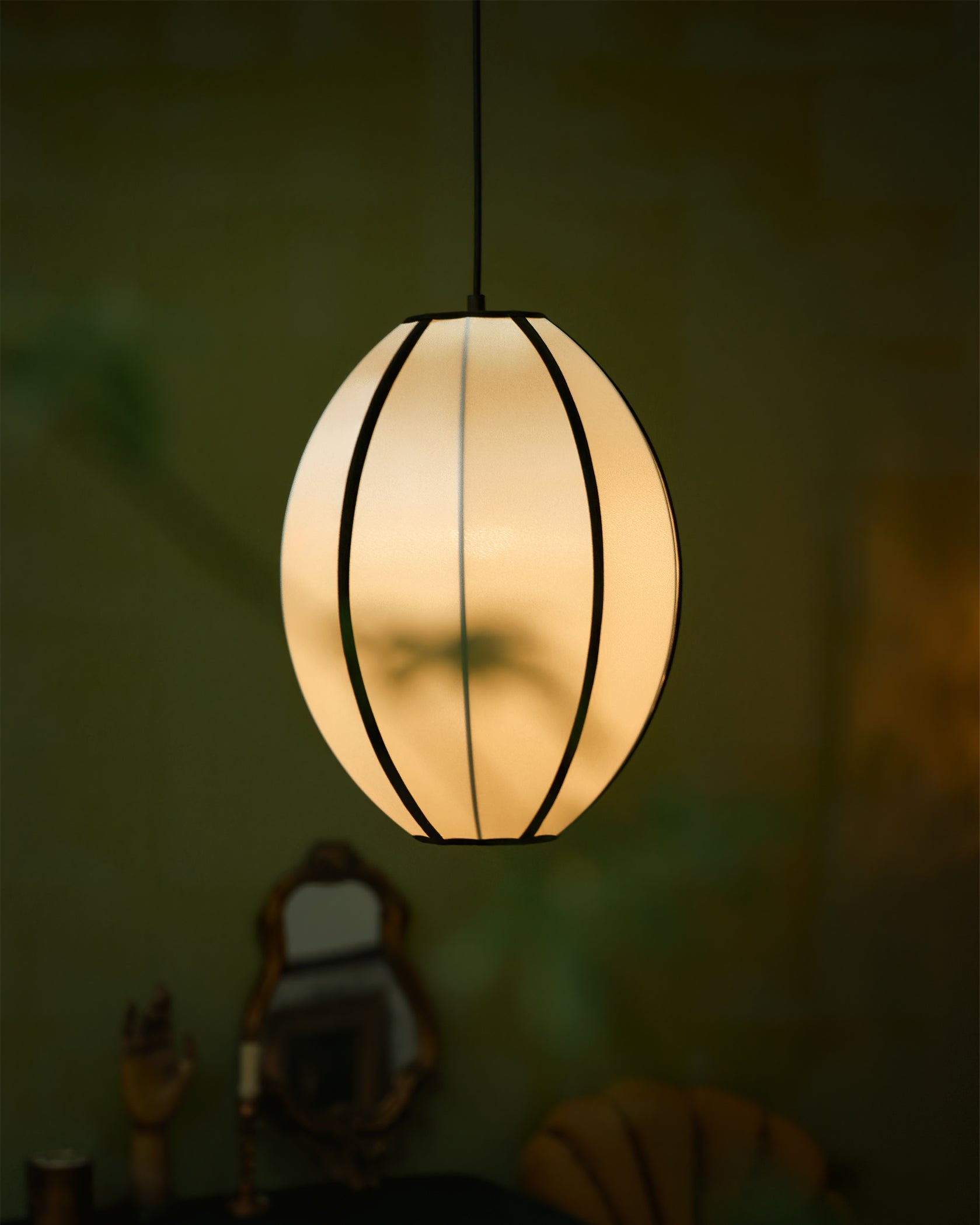 Inez Fabric Futuristic Pendant Lamp
