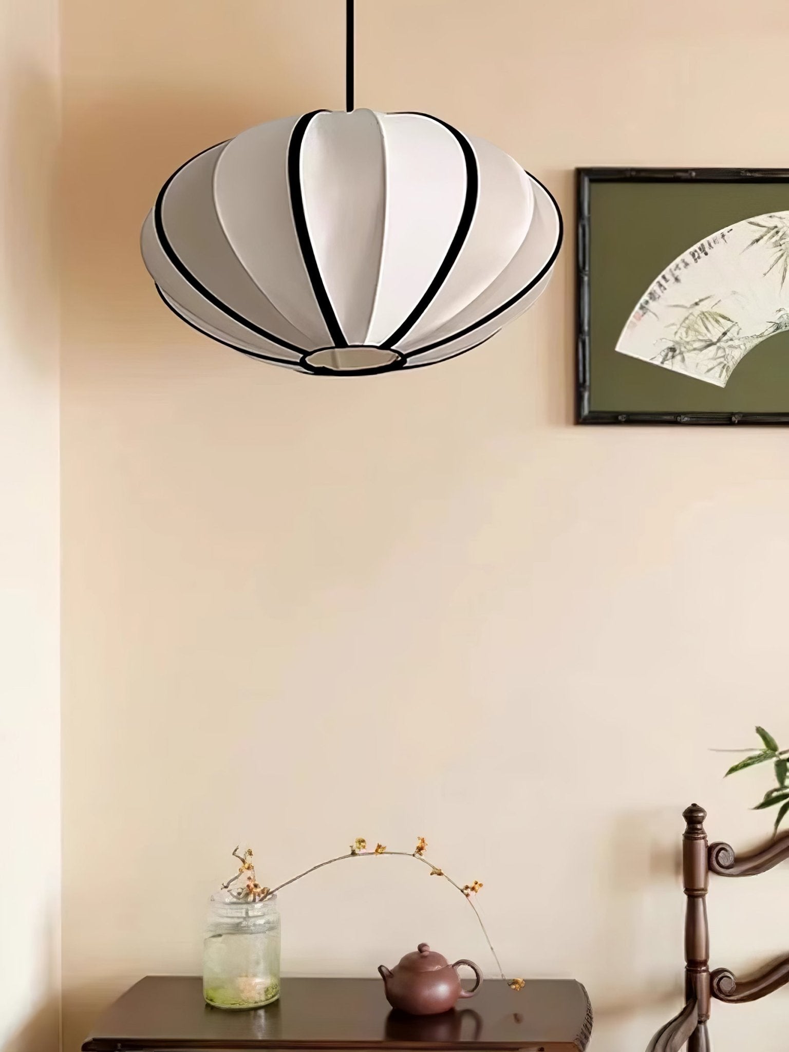 Inez Fabric Futuristic Pendant Lamp