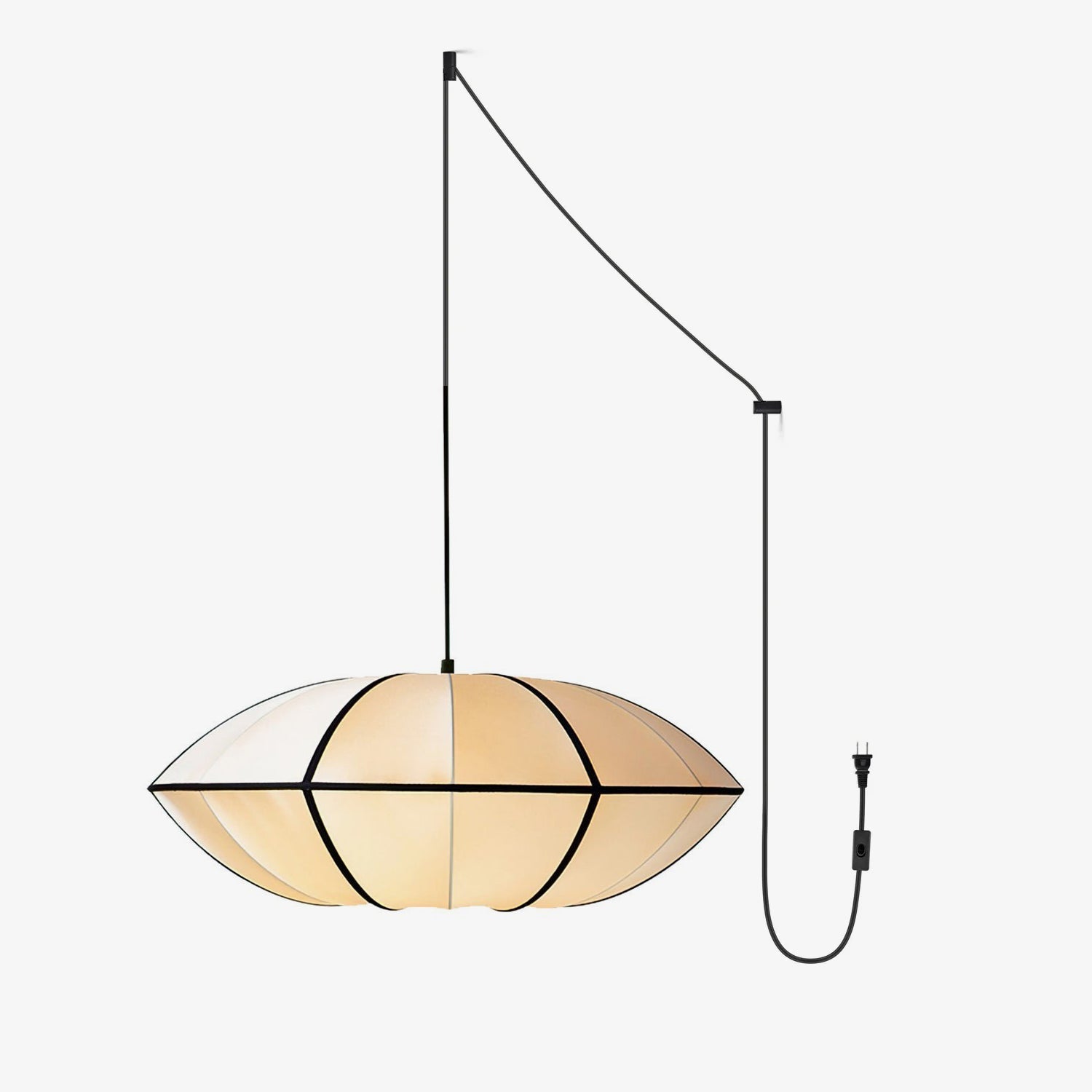 Inez Fabric Futuristic Pendant Lamp