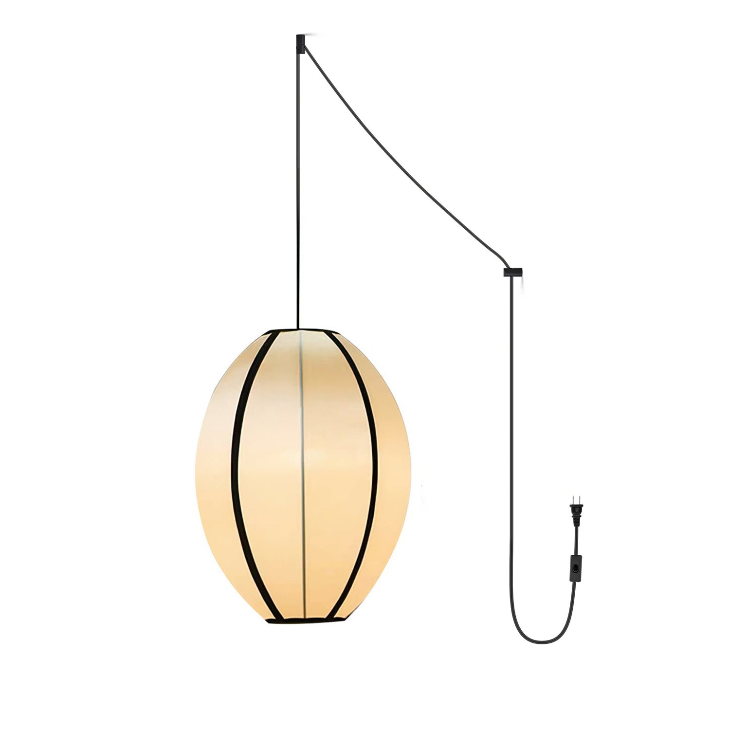 Inez Fabric Futuristic Pendant Lamp