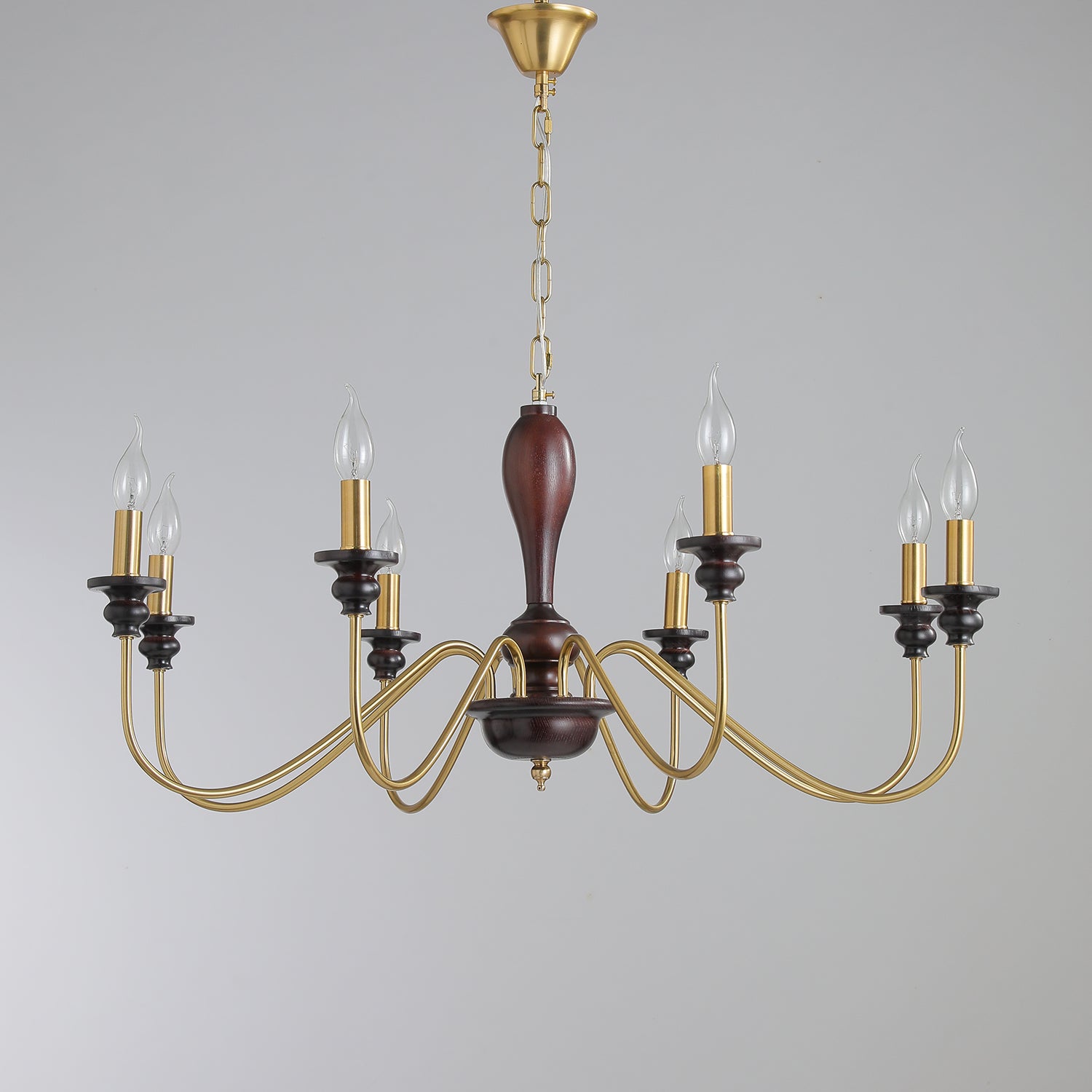 Ilvenan Traditional Elegance Vintage Wood Chandelier
