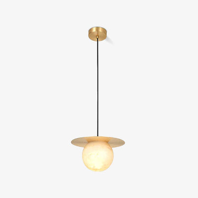 Velar Sphere Alabaster Pendant Light