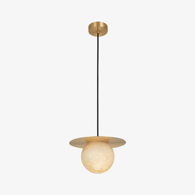 Velar Sphere Alabaster Pendant Light