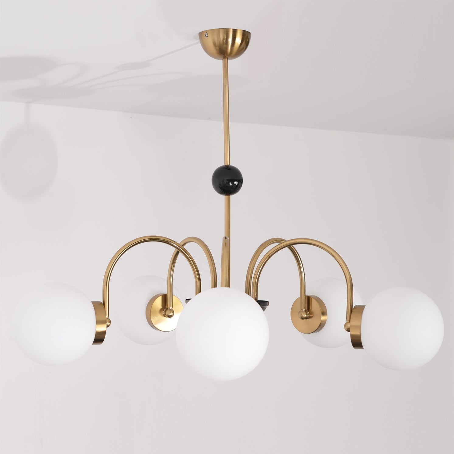 Halion Chandelier Rod Frame and White