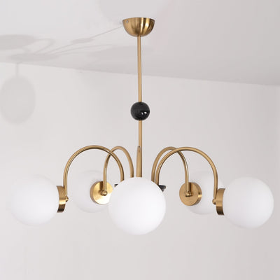 Halion Chandelier Rod Frame and White