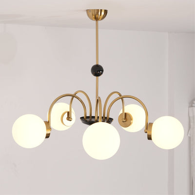 Halion Chandelier Rod Frame and White