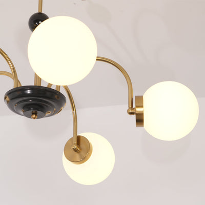 Halion Chandelier Rod Frame and White