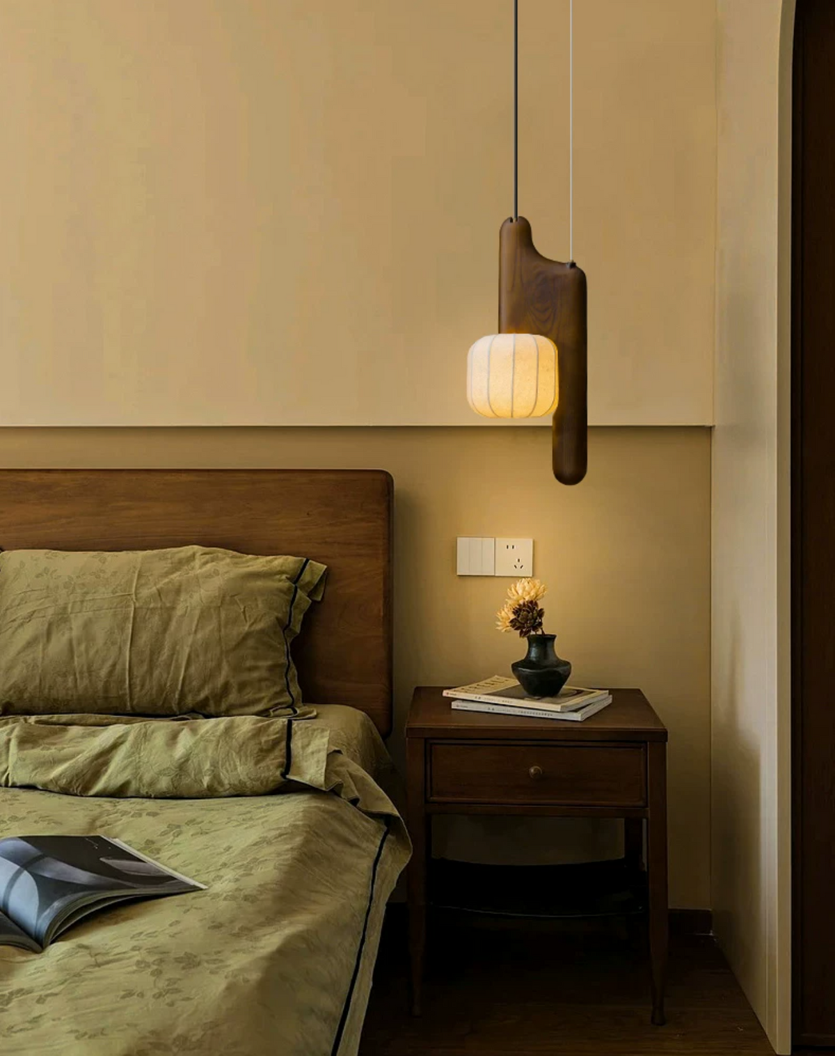 Ulverstone Fluted Paper Pendant Lamp