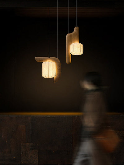 Ulverstone Fluted Paper Pendant Lamp