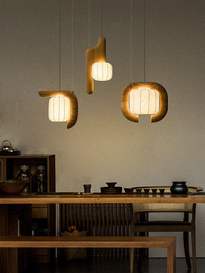 Ulverstone Fluted Paper Pendant Lamp