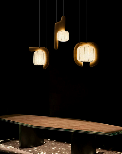 Ulverstone Fluted Paper Pendant Lamp