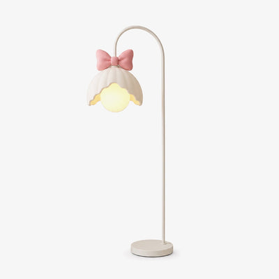 Bow Trim Petal Shade Floor Lamp