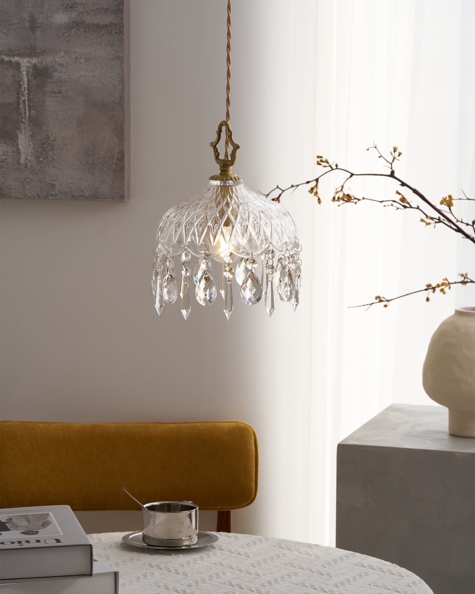 Moka Crystal Vintage Pendant Lamp