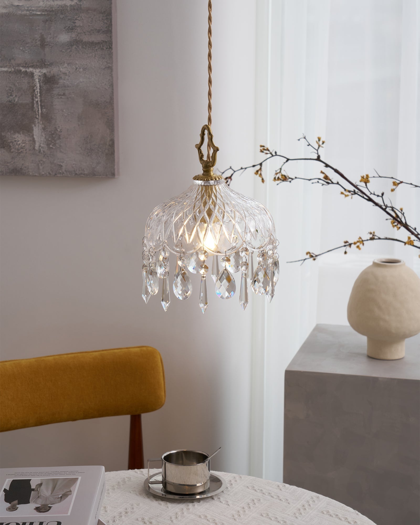 Moka Crystal Vintage Pendant Lamp