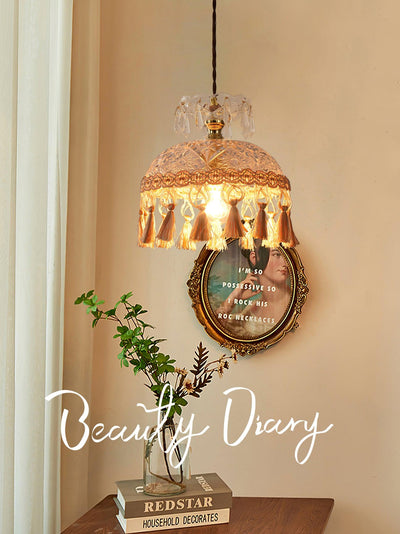 Devel Brass Glass Luxurious Pendant Light