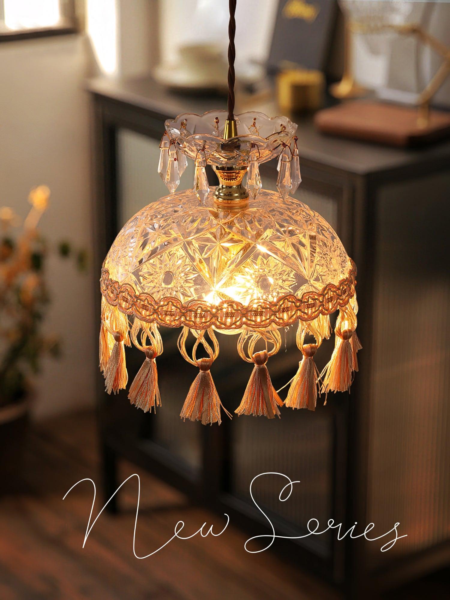 Devel Brass Glass Luxurious Pendant Light